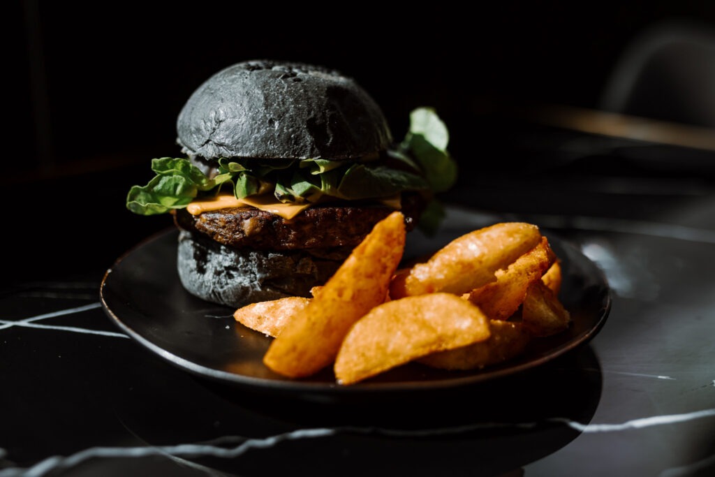 Black burger veggie